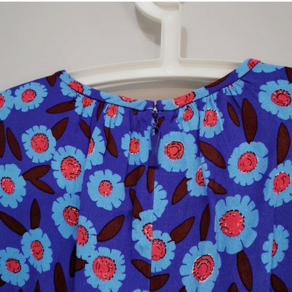 Kate Spade Blue Floral Romper Playsuit - Picture 4 of 7